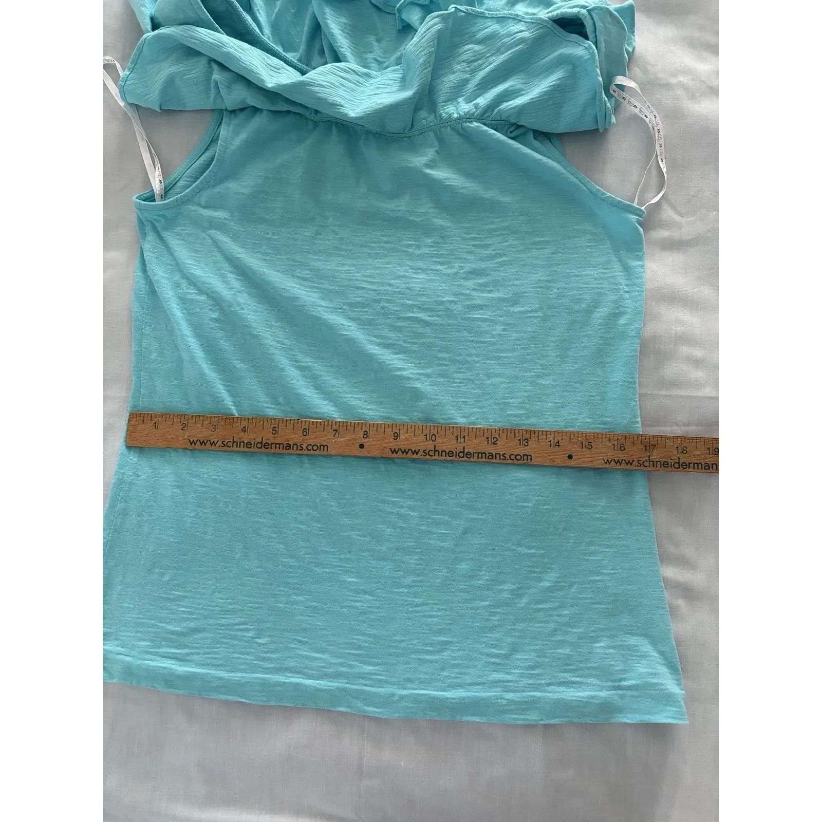 Lilly Pulitzer Tank Top Size Large Sleeveless Ruffle Neck Preppy Beach Vaca Soft - Image 9