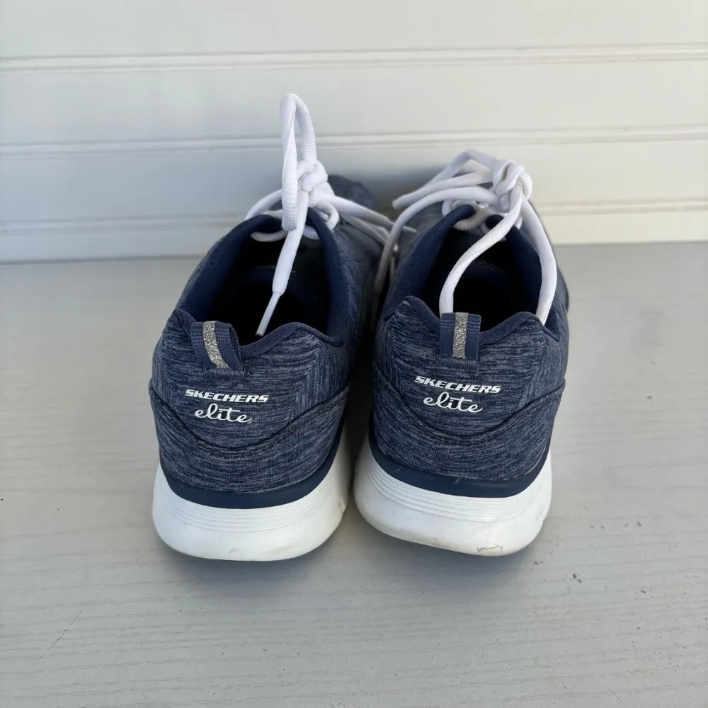 Skechers Elite Womens Size 10 Shoes Blue Comfort Slip
Resistant Work Sneakers - Image 3