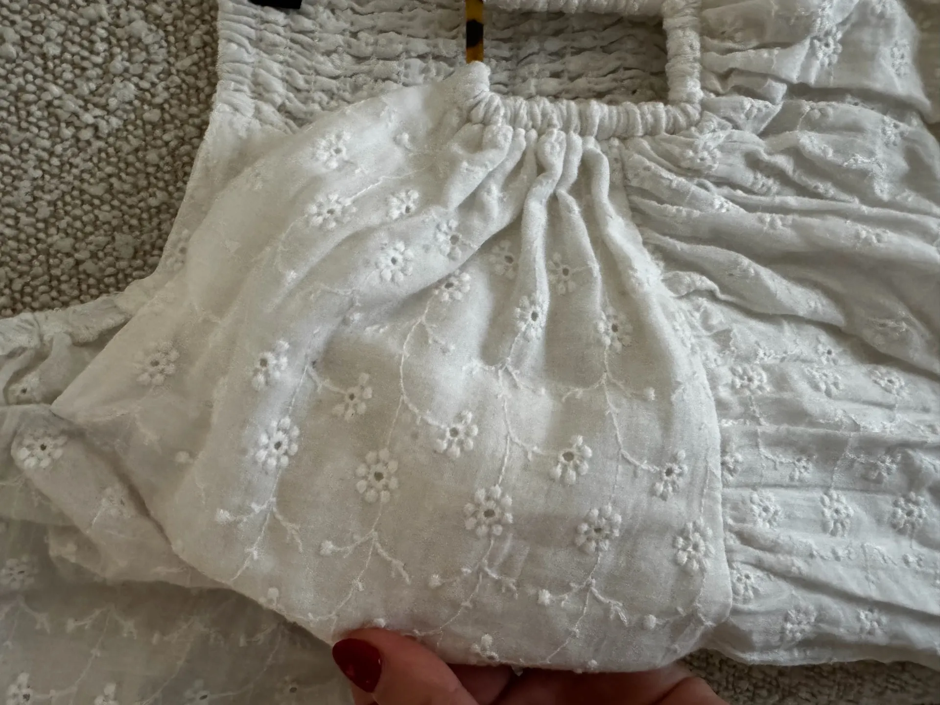 White eyelet mini dress  - Image 7