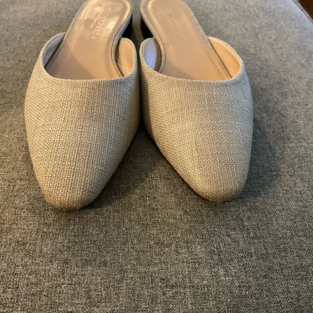 Club Monaco Zaydie linen mules size 39.5 or US 9 women’s - Image 3