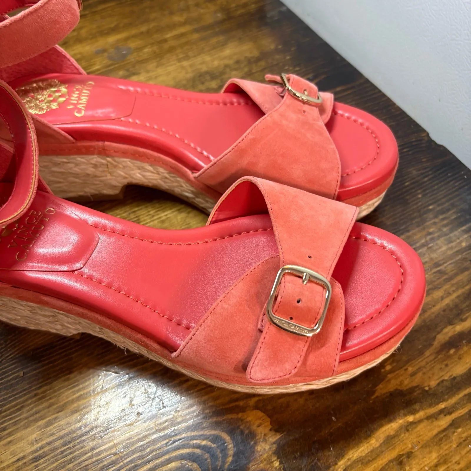 Vince Camuto ‎ Coral Platform Sandals Size 8.5W - Image 3