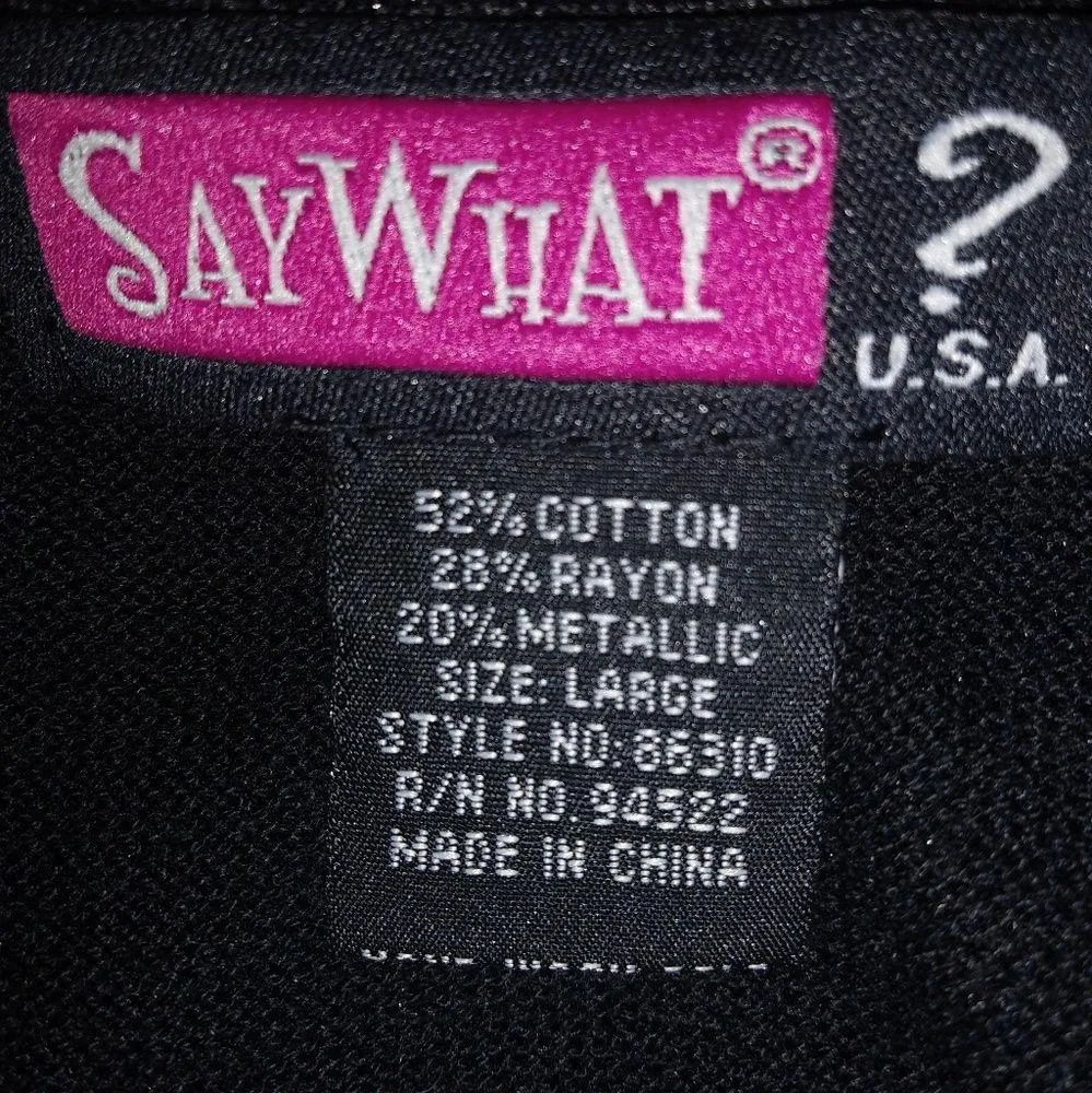 Say What? L Ribbed Bodycon Tank Dress Silver Sparkle on Black - Image 3