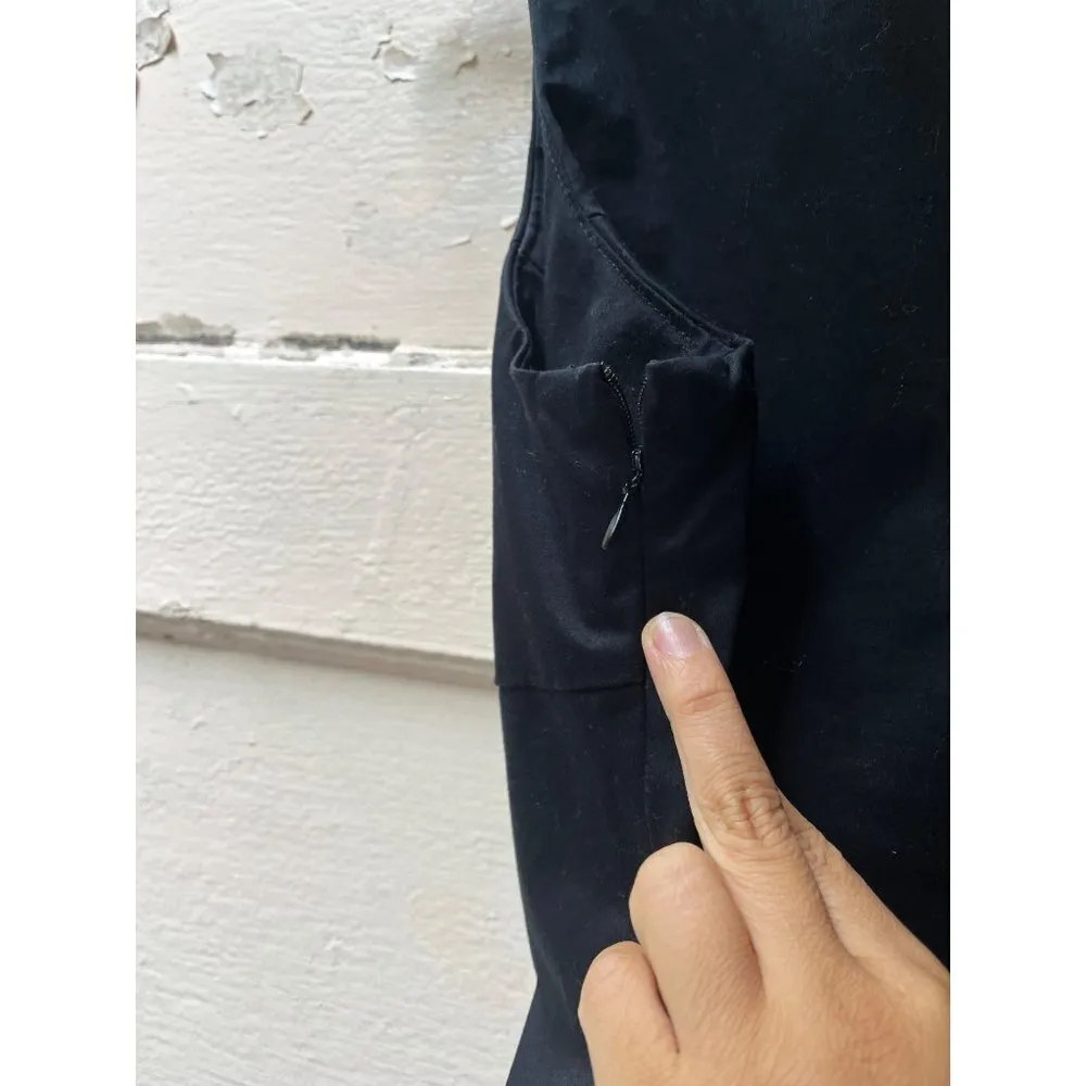 United colors of Benetton sleeveless black scoop neck sheath midi dress size M - Image 13