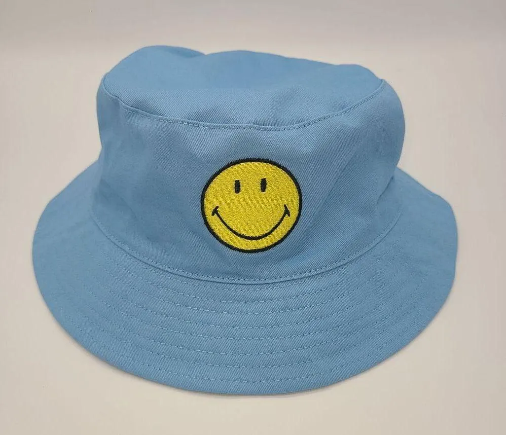 BSR By Sami Ryan Smiley Bucket Hat Blue - Image 4