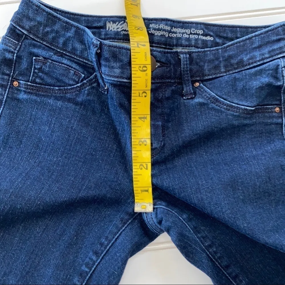 Mossimo Mid Rise jegging Crop 00/24 Blue Size undefined - Image 10
