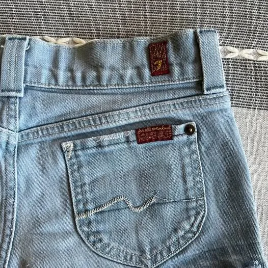 7 for all mankind Jean Shorts Size 25 Denim Mini Y2k 2000s Style - Image 4