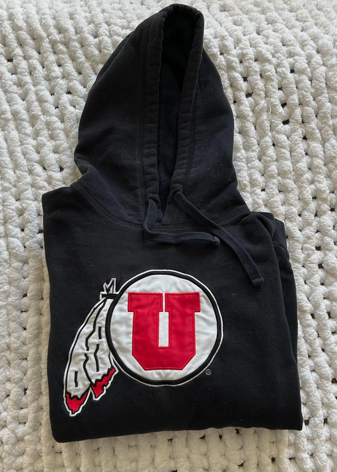 Utah University Hoodie Black Size M - Image 2
