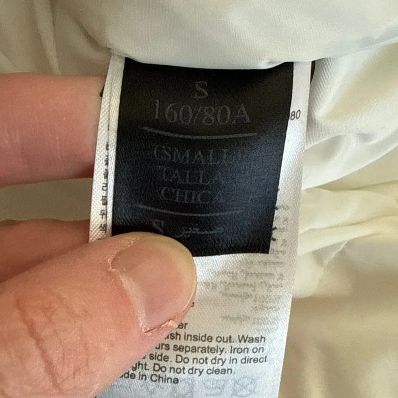 All Saints Puffer Coat Ester Jo Size S White - Image 6