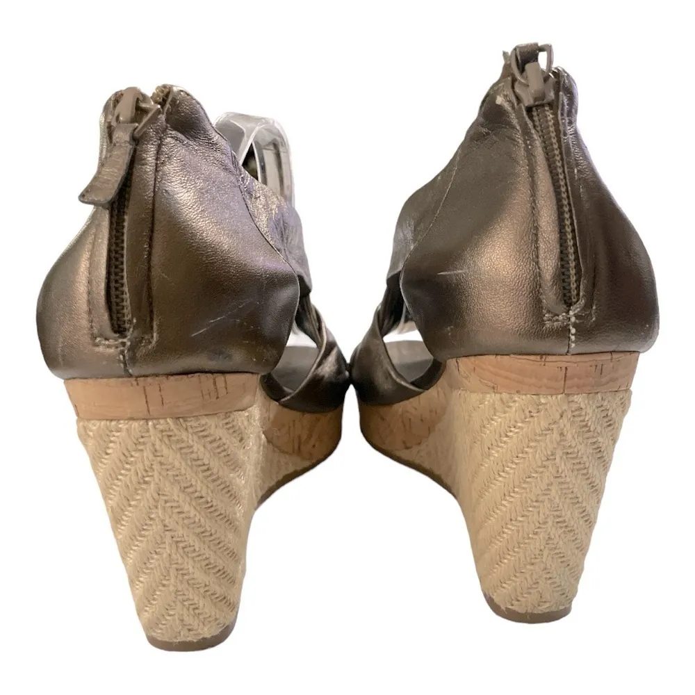 COLE HAAN Size 10.5 Bronze Delfina Espadrille Wedges
Sandals Shoes w/ N. Air - Image 9