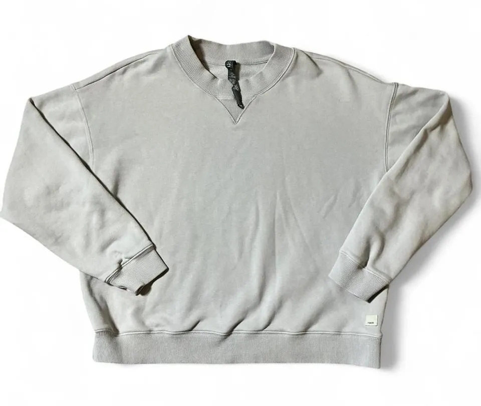 Vuori Gray Pullover Sweatshirt Crewneck Relaxed Fit Casual Top Size XS FLAW - Image 1