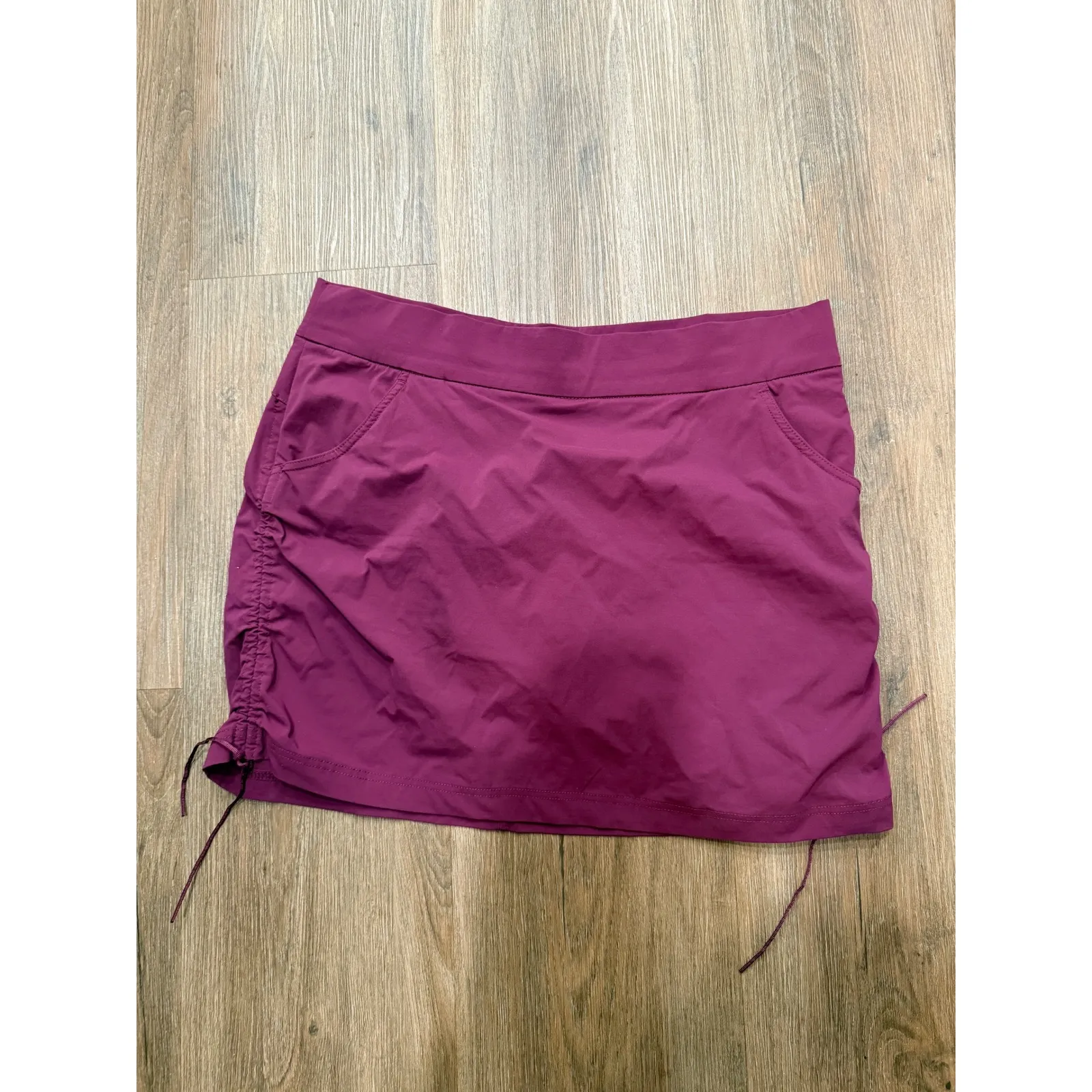 Columbia Sportswear Women's Purple Drawstring Athletic Skort Skirt Size XL - Image 2