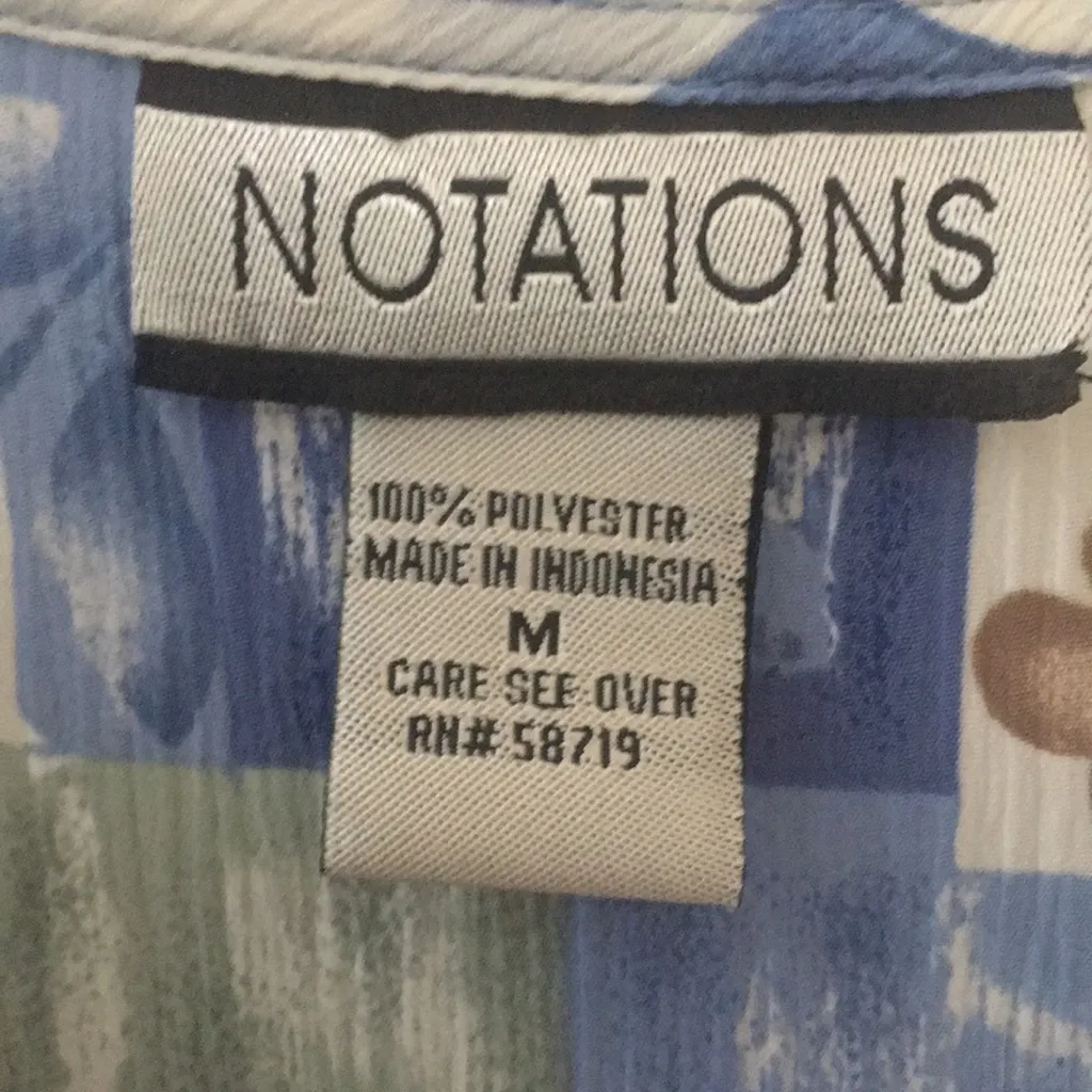 Notations FINAL MARKDOWN Ladies  blouse medium - Image 5