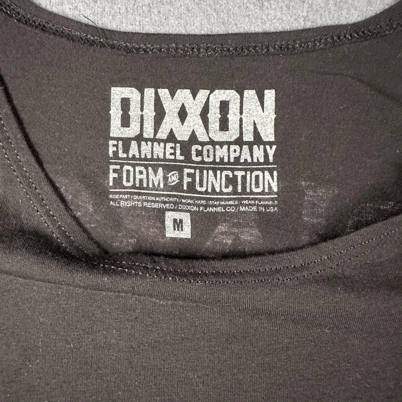 Dixxon Flannel Co Shirt Womens Medium Black Tank Top Pink Graphic Made in USA - Image 3