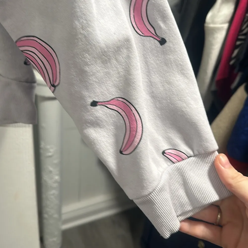 H&M  Pajama Sweatshirt light blue and bananas - Image 5