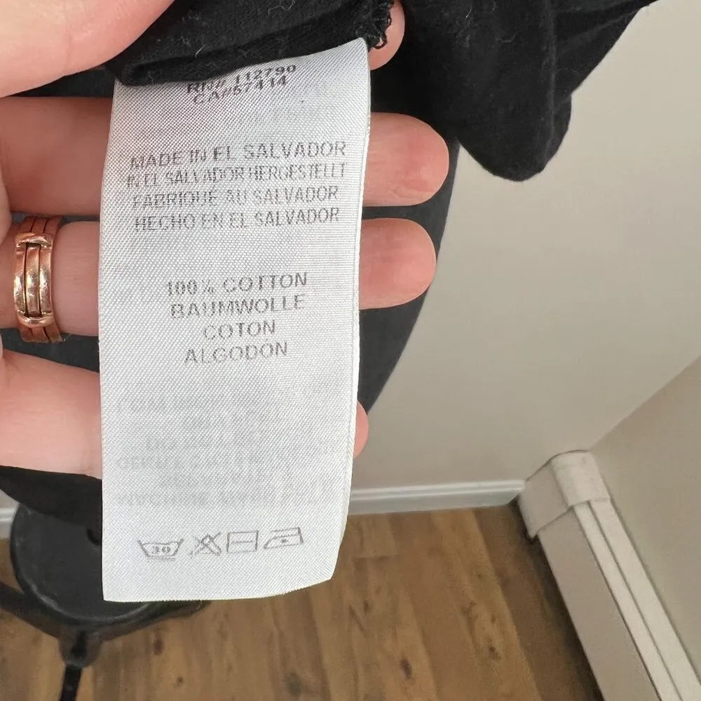 True Religion 100% Cotton True Bella Crop Tee Shirt w/ Rainbow Logo Size Large - Image 5