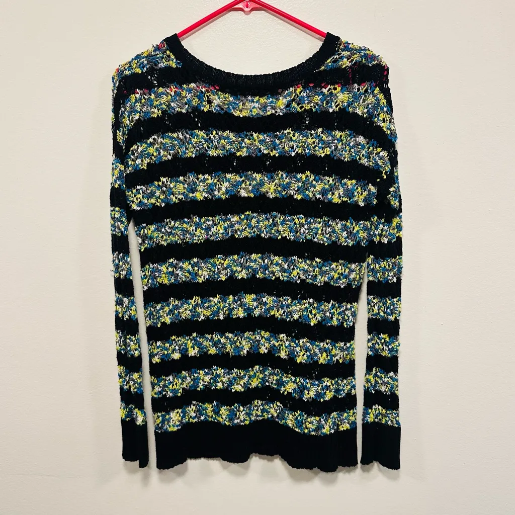 Kensie Black Multicolor Knit Y2K Sweater Size small - Image 4