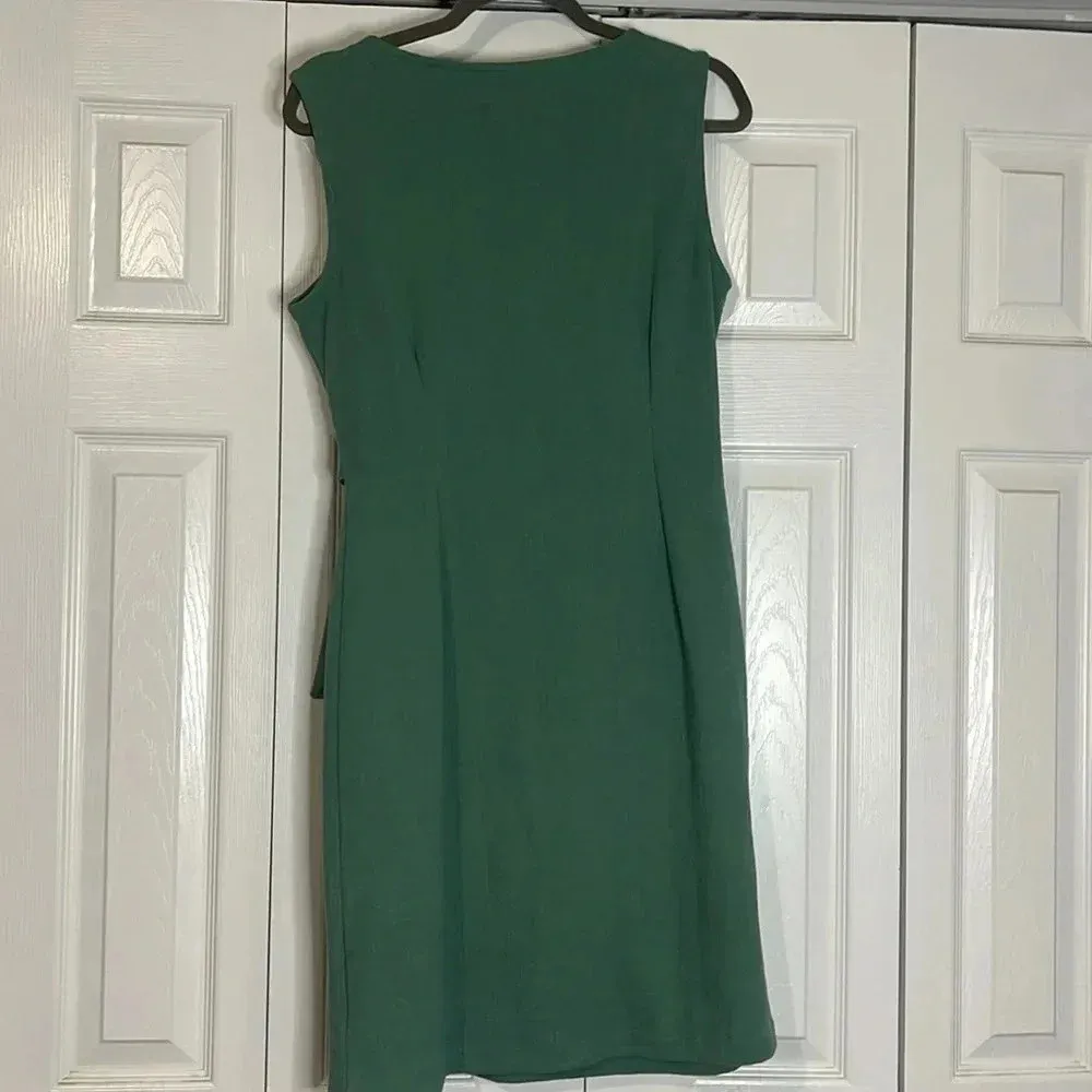 Cynthia Rowley Green v-neck wrap dress - Image 9