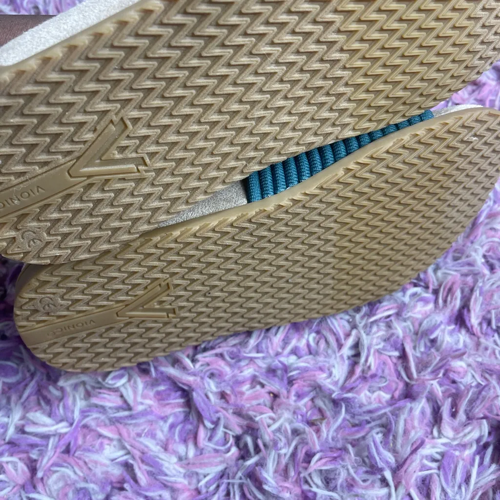 VIONIC Women's Evie Knit Slide Sandal Blue size 8.5Slip On Comfort Shoes Soastal - Image 5