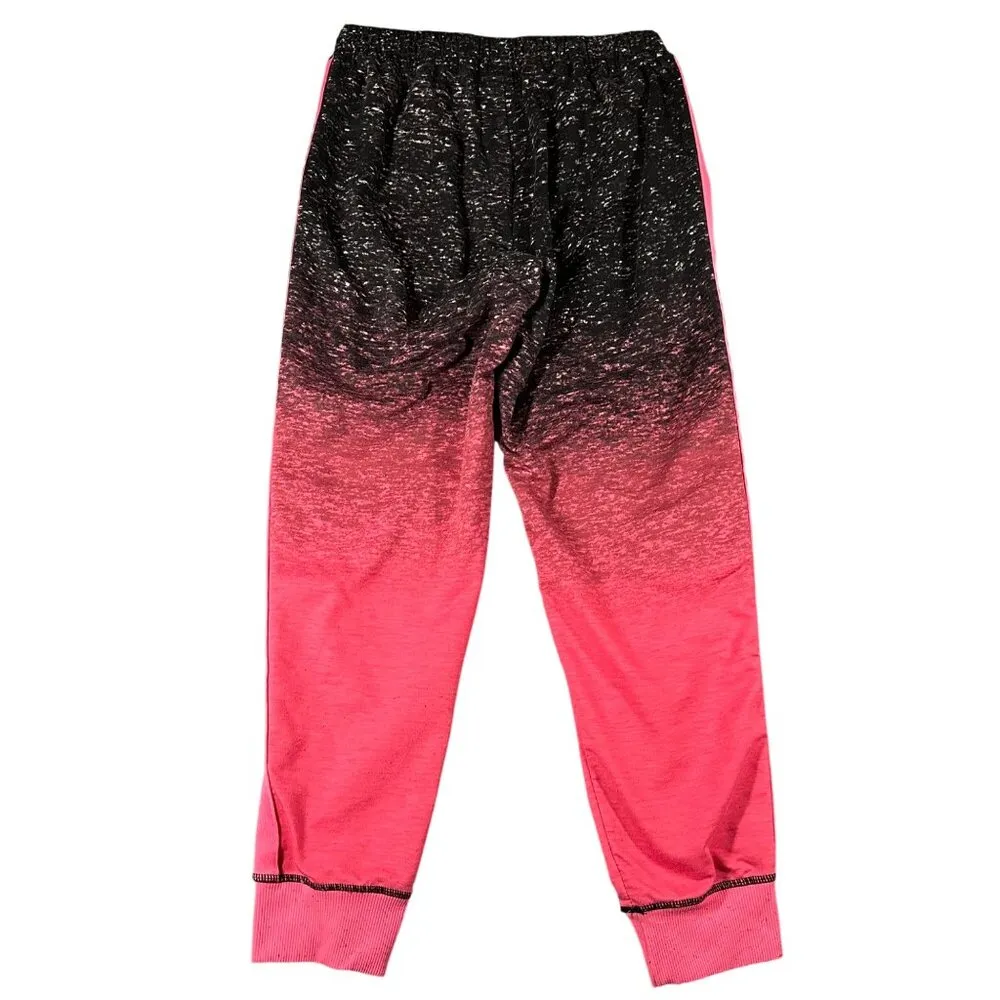 Lularoe Womens Large Pink Black Pull On Elastic Drawstring Joggers Pockets - Image 9