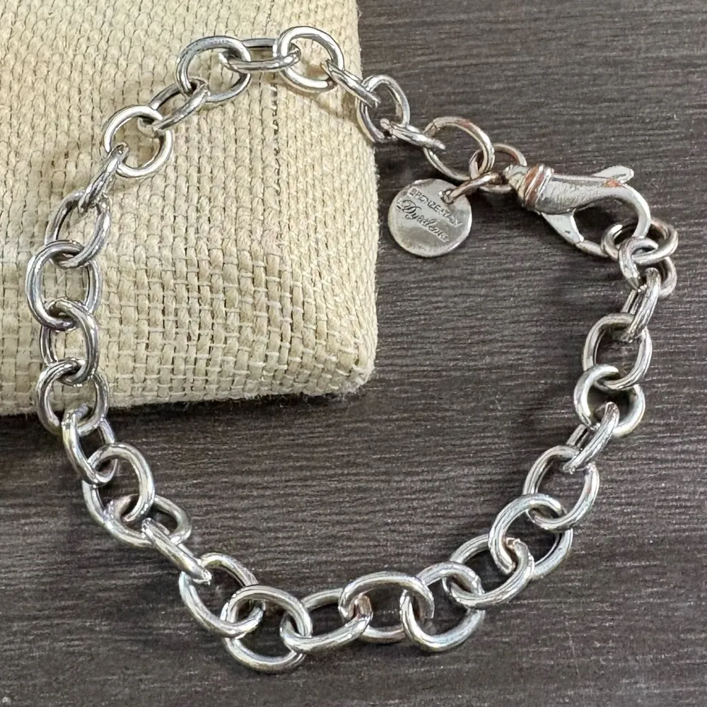 Bronze Italy Dyadema Silver Plate Charm Bracelet - Image 6