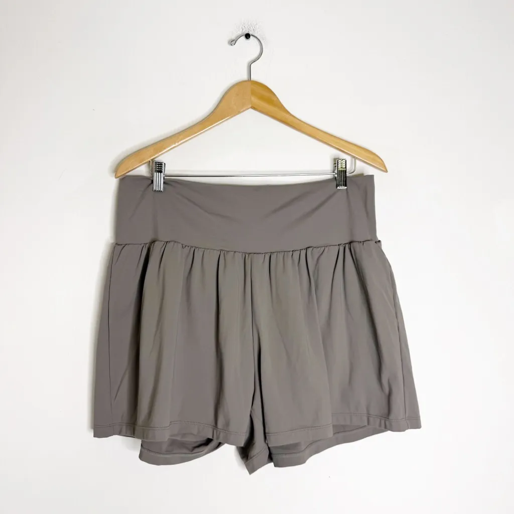 Halara SoftlyZero Airy Super High Waisted Cool Yoga Shorts Pockets 2X Long - Image 2