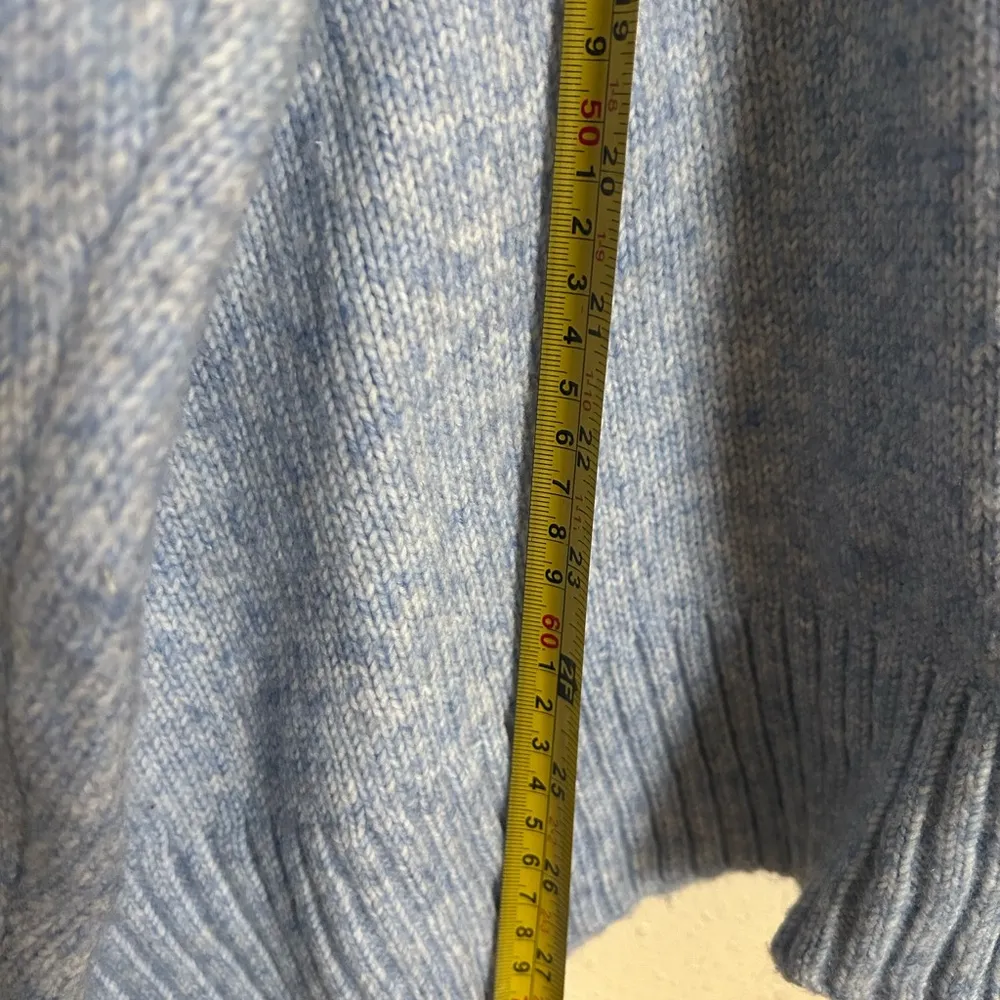 Ella Moss Blue V-Neck Relaxed Sweater - Image 3