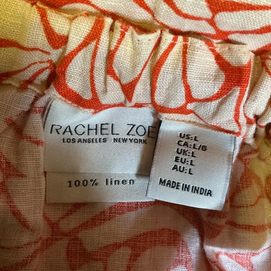 Rachel Zoe Colorful Floral Linen Tank Top - Image 2