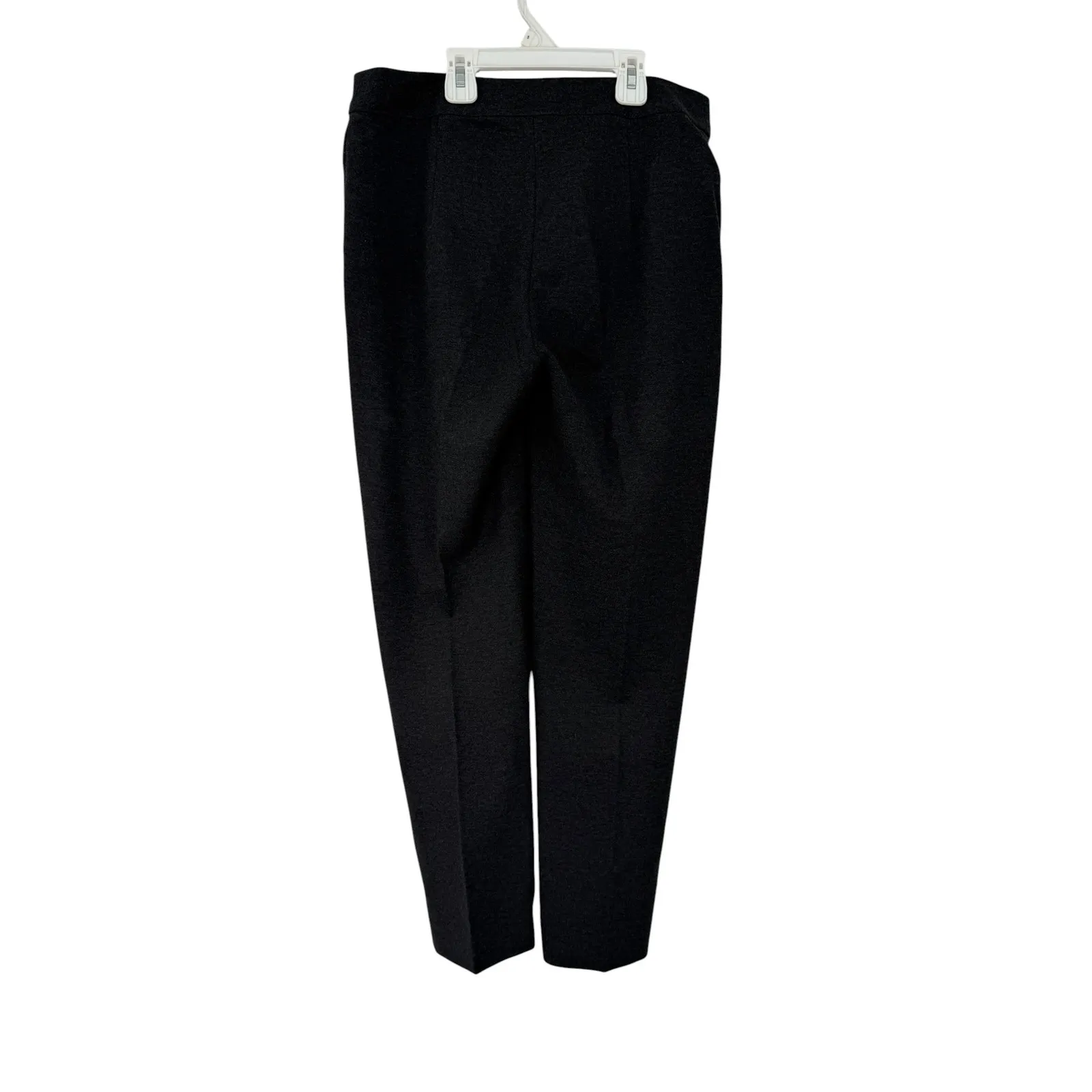 Max Mara 6 Wool flannel cigarette trousers pants luxury women's gray 26.5 inseam - Image 4