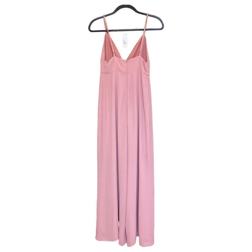 FAME AND PARTNERS Pink Jumpsuit Spaghetti Strap Flowy - Image 3