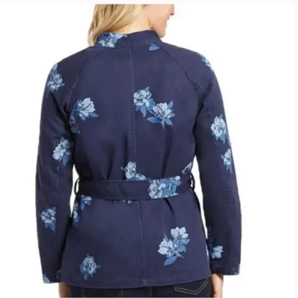 Draper James Navy Floral Field Jacket - Image 2