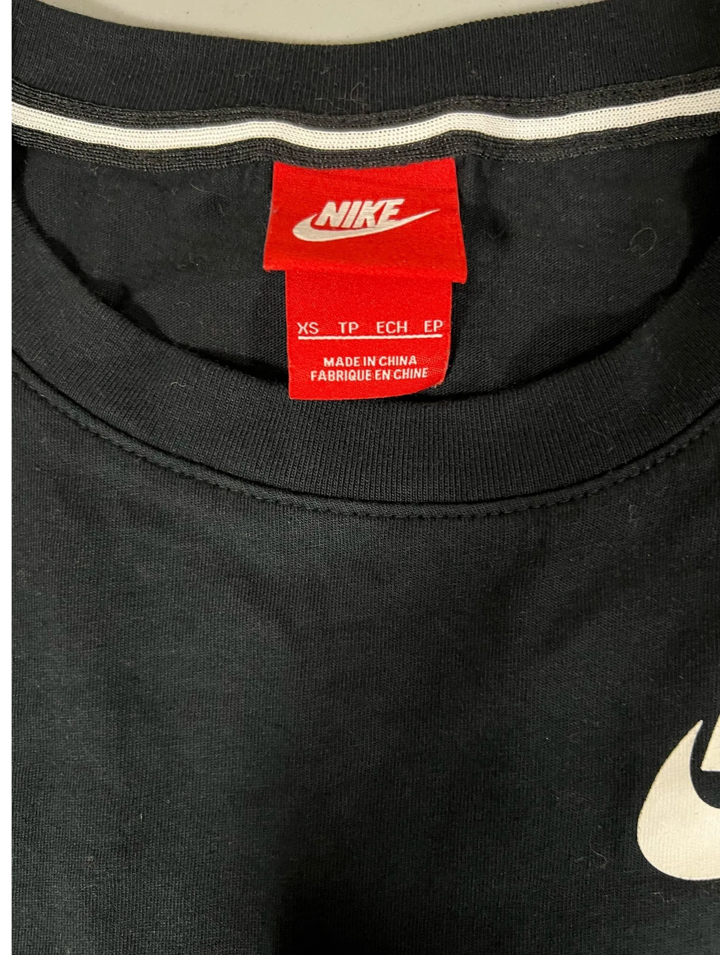 Black Red ‘Just Do It’ Graphic Tunic Baseball Tee T-Shirt Top Size XS ♥️🖤 - Image 3