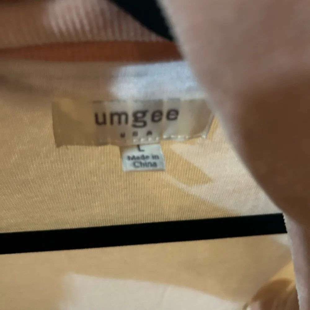 White Fur‎ Umgee Vest Jacket L Pink Trim - Image 6