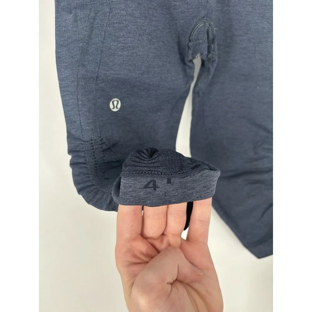 Lululemon Cropped Capri Leggings Scrunch Scrunched Crop Athletic Mid Rise Size 4 - Image 3