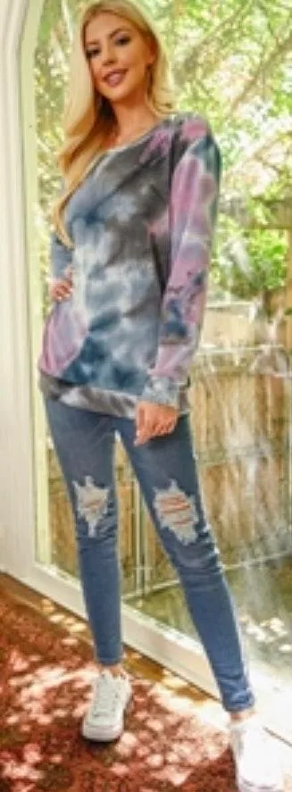 Tie Dye Sweater XL Multiple - Image 2
