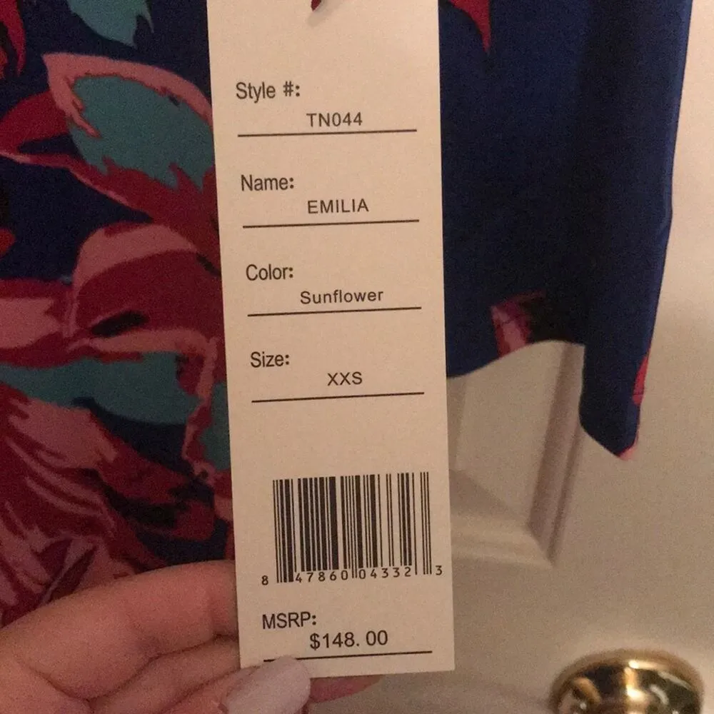 TRACY NEGOSHIAN Emilia Printed Shift Dress xxs - Image 8