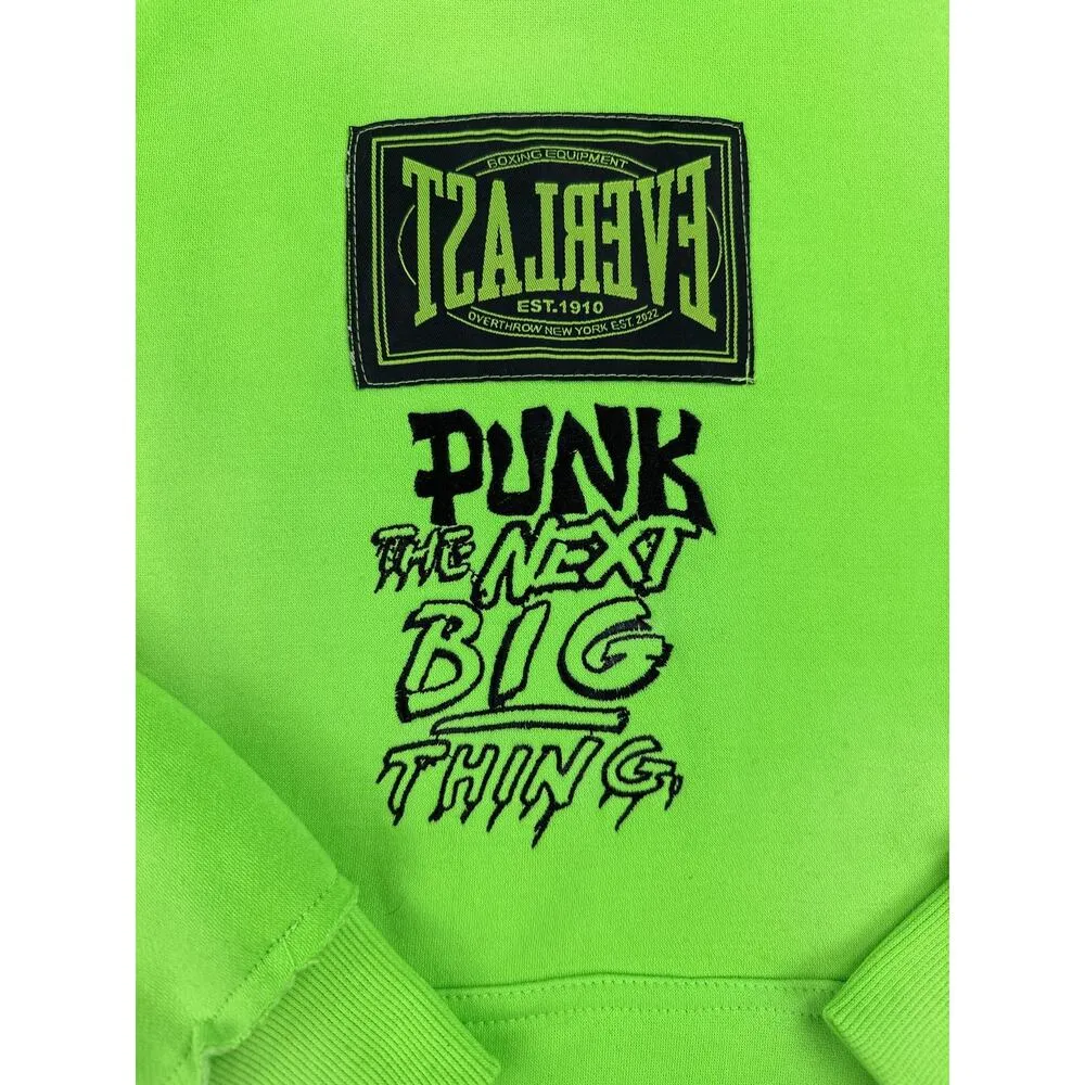 Everlast x Overthrow - PUNK! Hoodie and Bones Sweatpants in Neon Green - Image 4