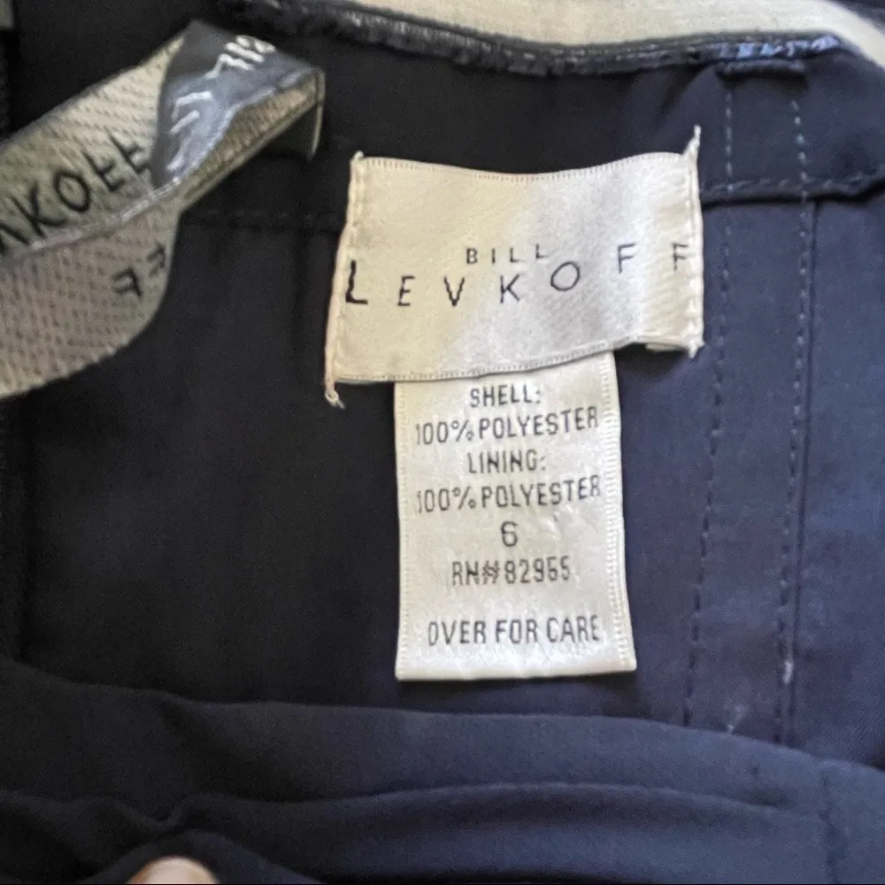 NWT Bill Levkoff Navy Blue Strapless Sweetheart Neckline Formal Dress Size 6 - Image 2