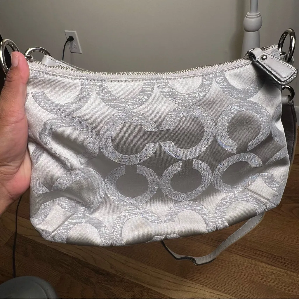 Coach y2k vintage‎ Silver and Shoulder Bag crossbody - Image 2