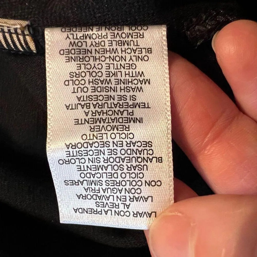 Daisy Fuentes Womens Sheath Dress V Neck Sleeveless Classic Sexy Black Large - Image 9