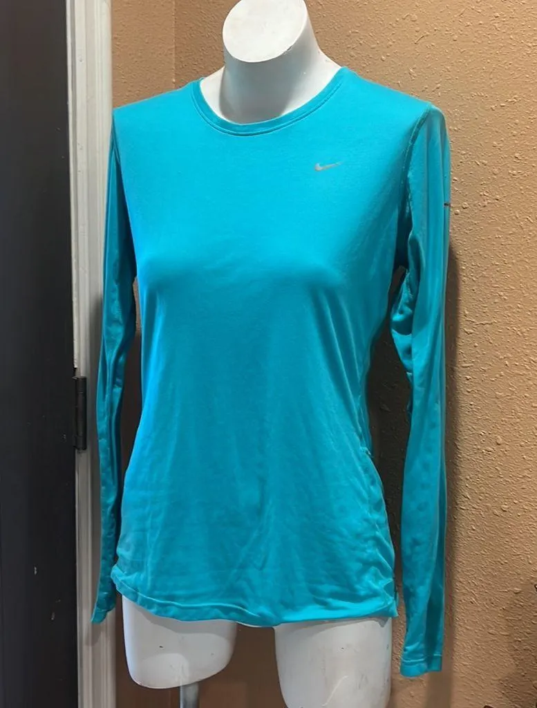 Nike teal blue long sleeve shirt - Image 2