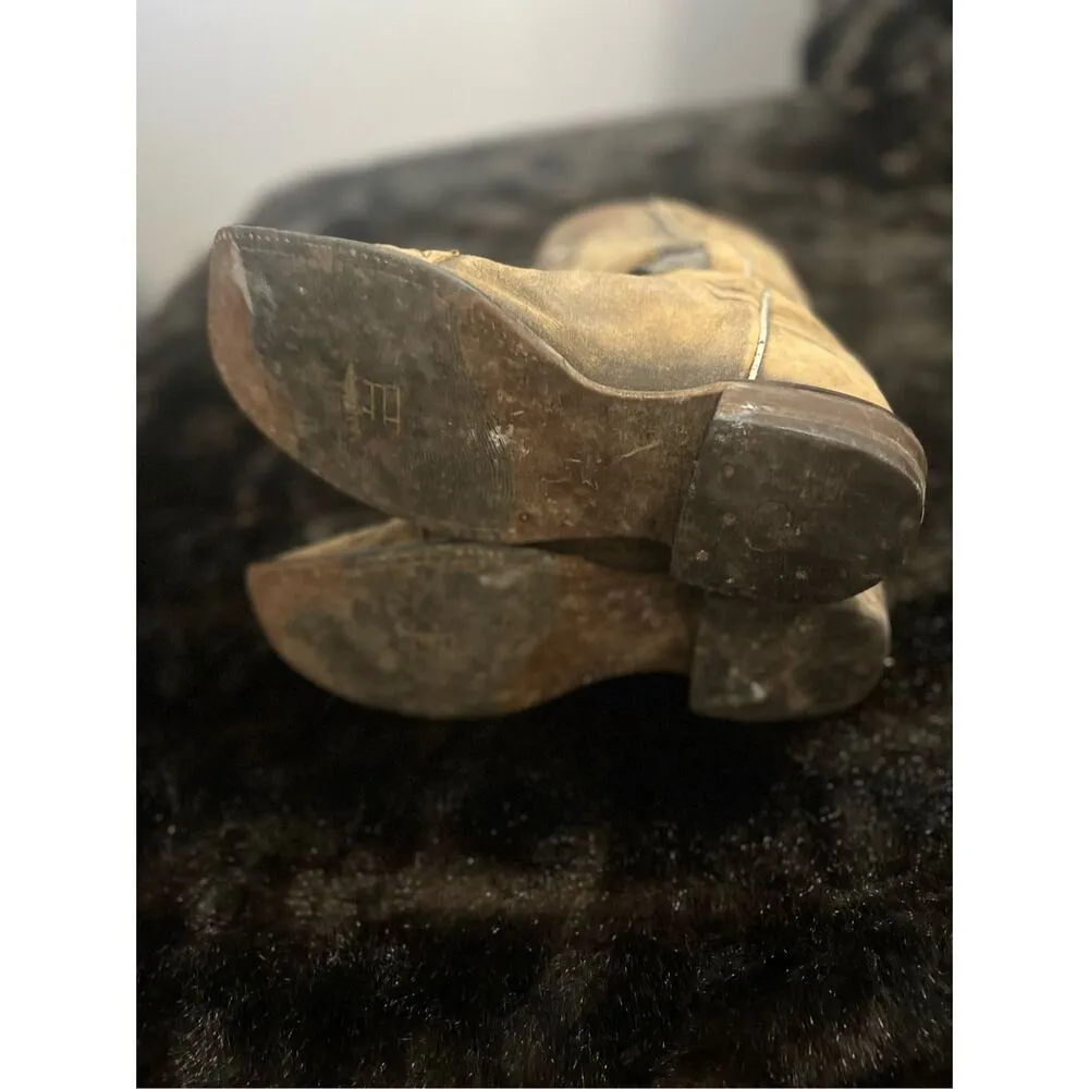 Dan Post western cowgirl cactus inlay dream of longhorn cowboy boots size 9 - Image 8