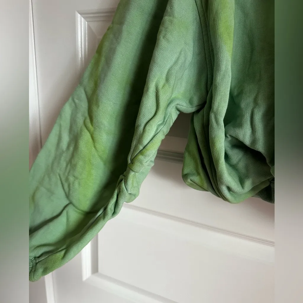 The‎ Attico Green Cropped Sweatshirt - Image 7