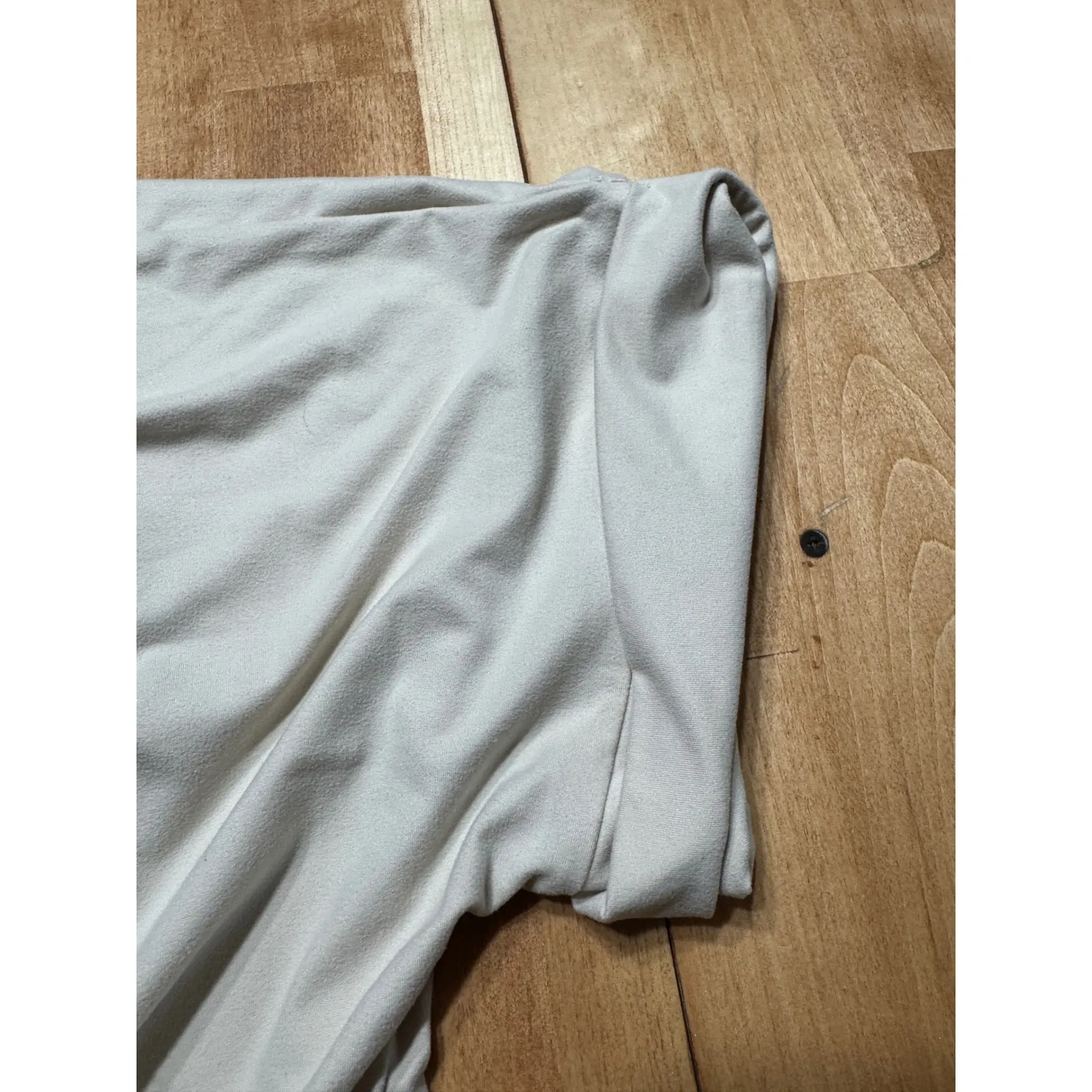 Zenana Outfitters Beige(Sand) Tencel Blend Tie Waist Tunic Dress Plus Size 3X - Image 5