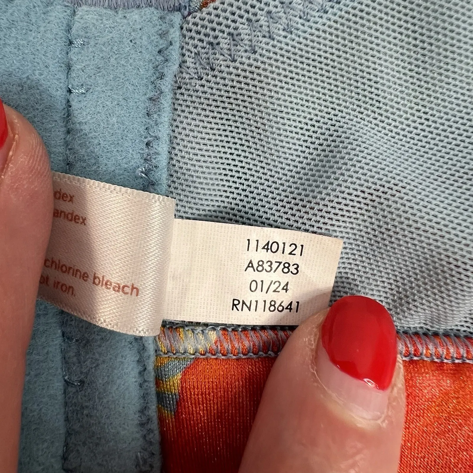 Cacique 42F Bra Comfort Bliss Lightly Lined Full Coverage Underwire Blue Floral - Image 14