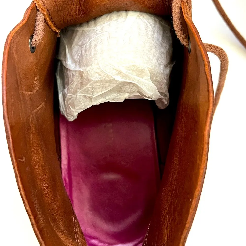 Cole Haan Nike Air Brown Leather Chukka Booties, size 8 - Image 5