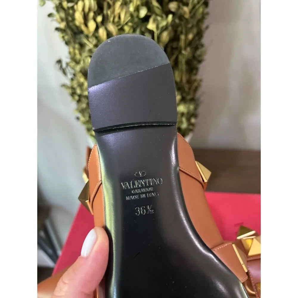 Valentino Garavani Roman Stud Ballerina Flats Selleria Womens Size 36.5 - Image 14