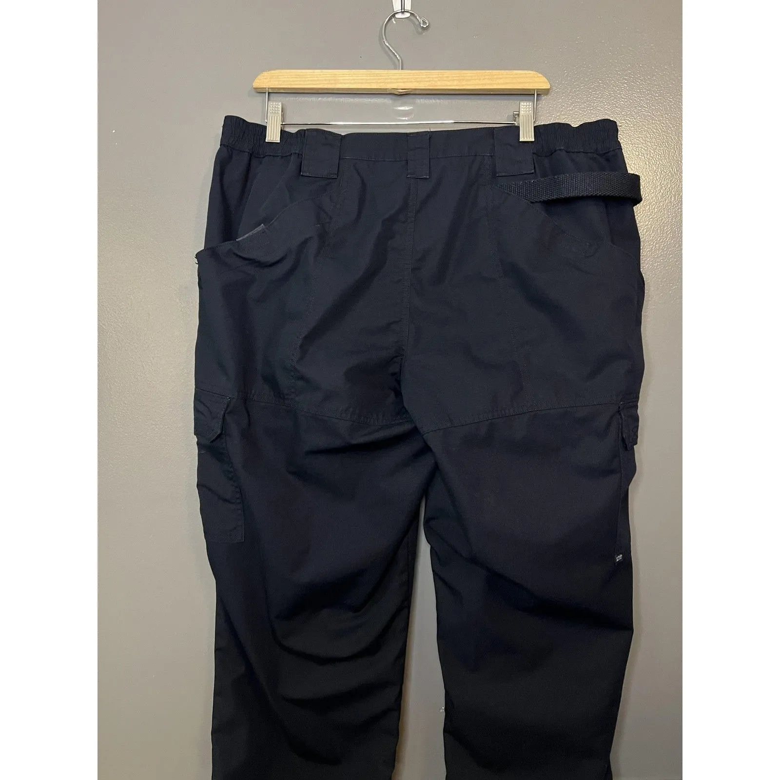 5.11 Tactical Pants Womens 20 Long Blue Cargo Elastic Waist Work Pockets - Image 4