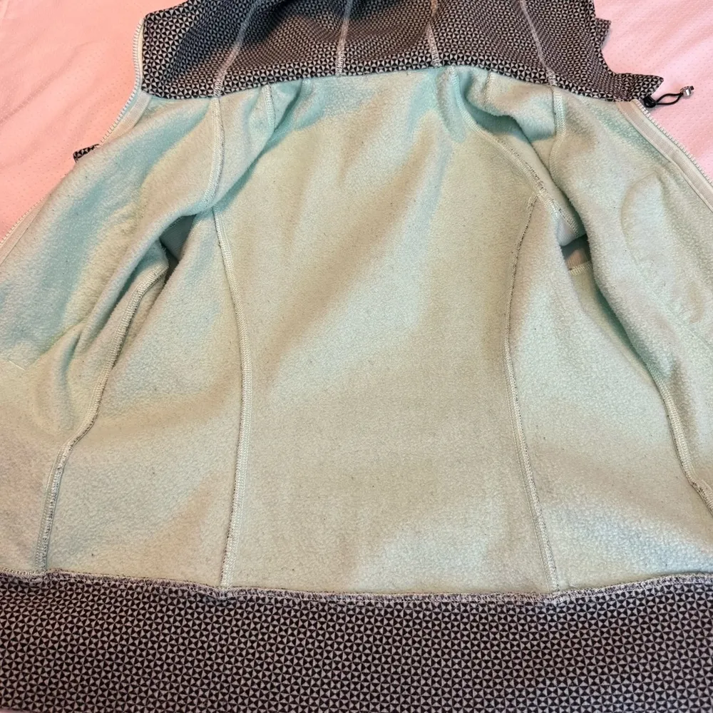 RARE Lululemon Original Scuba Hoodie Double Diamond Fresh Teal Size 4 Zip Up - Image 2