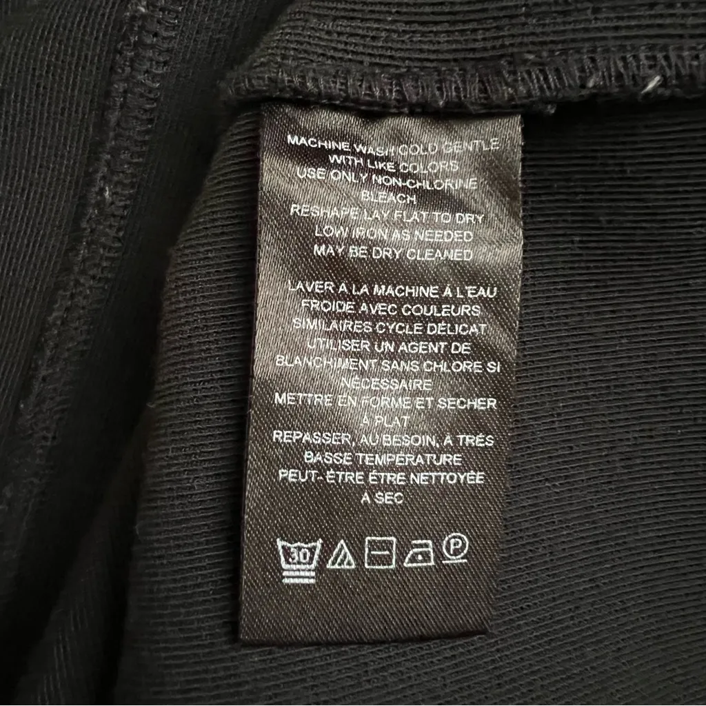 Anthropologie Maeve Women’s Slim One Shoulder Black Stretch Knit Midi Dress 10 - Image 9