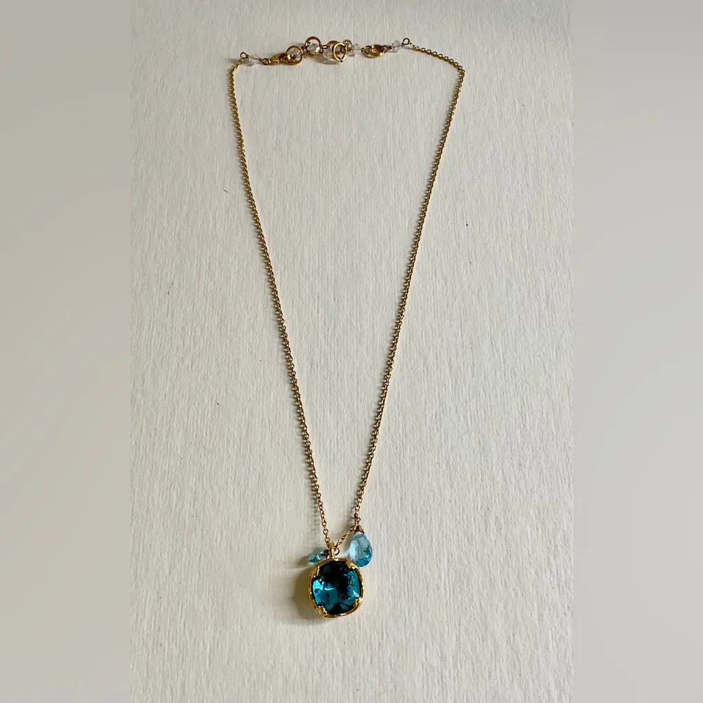 NWOT Aquamarine Necklace Blue - Image 6